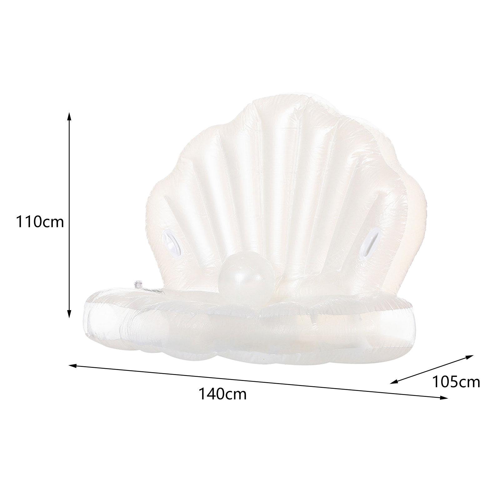 Pool Lounger Inflatable - Inflatable Seashell Water Chair with Buoyancy