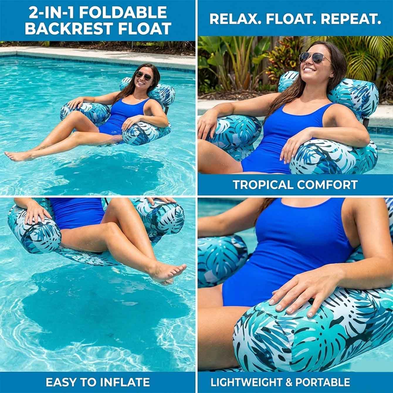 1PC Pool Floats Inflatable Flo - Pool Lounger Inflatable review and price