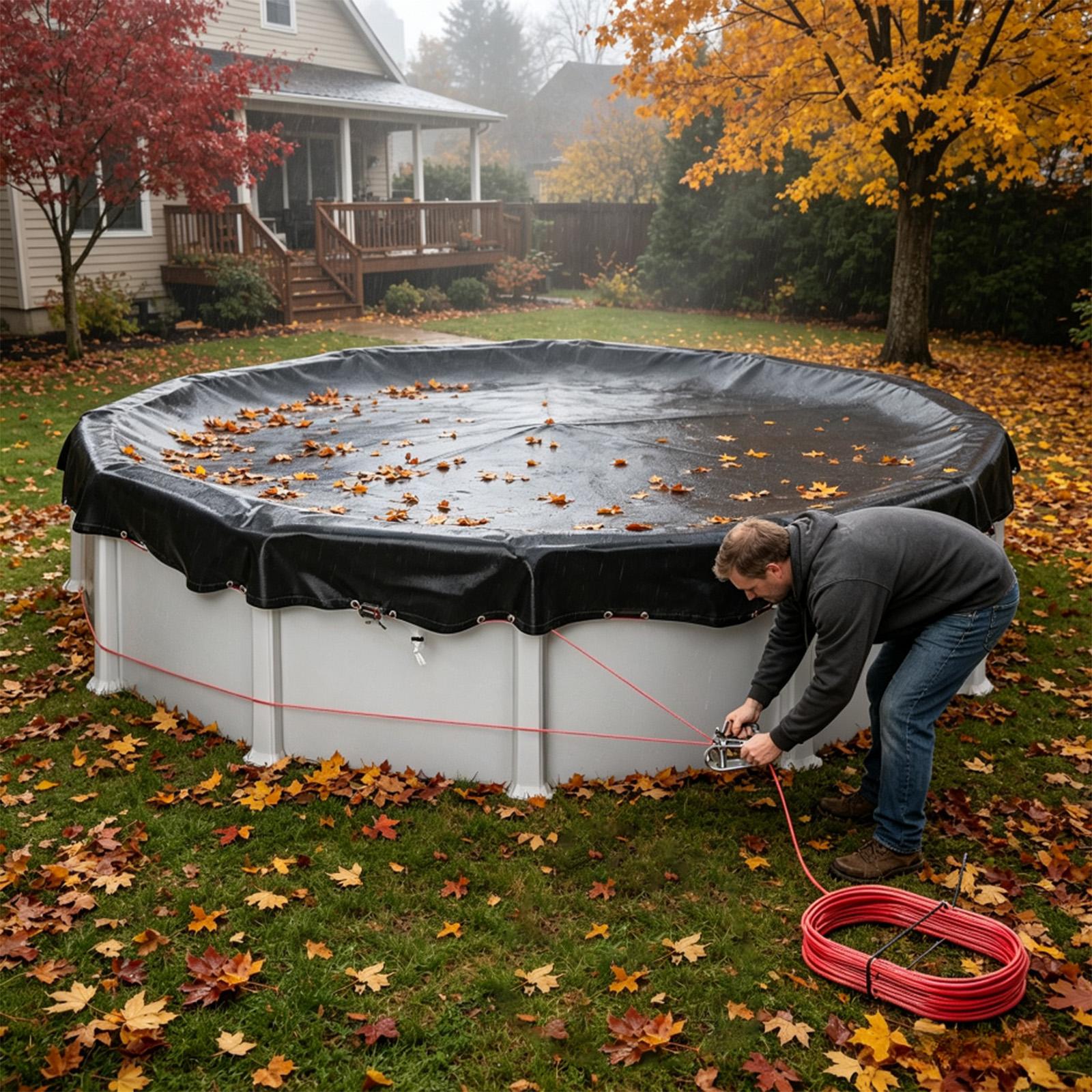 Swimming Pool Cover Round UV R - Pool Cover Waterproof review and price