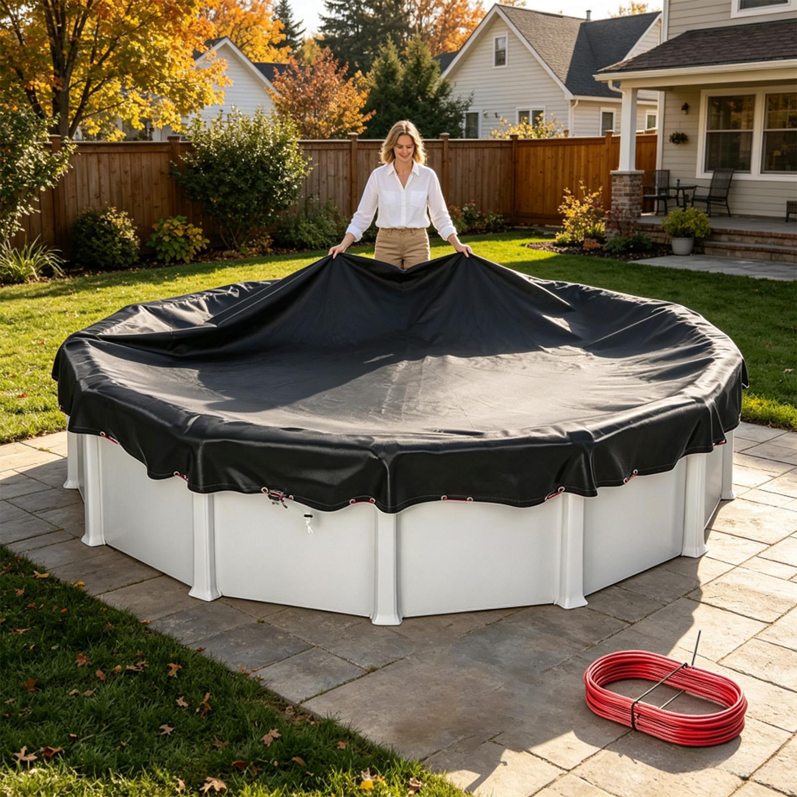 Swimming Pool Cover Round UV R - Pool Cover Waterproof review and price