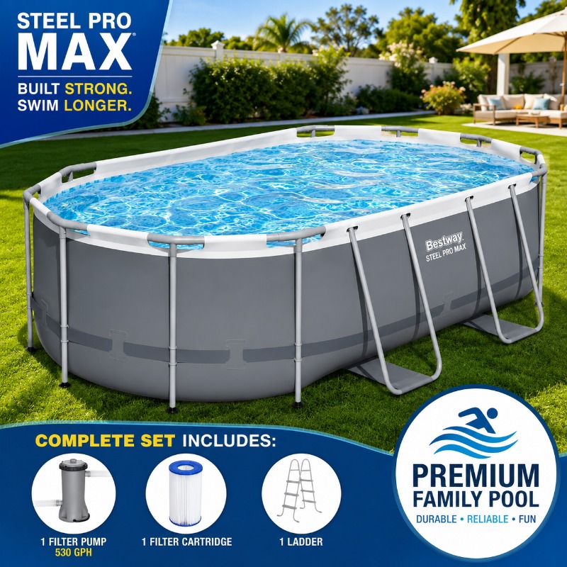 Bestway Steel Pro MAX 14ft x 8 - Pool Ladder Above Ground review and price