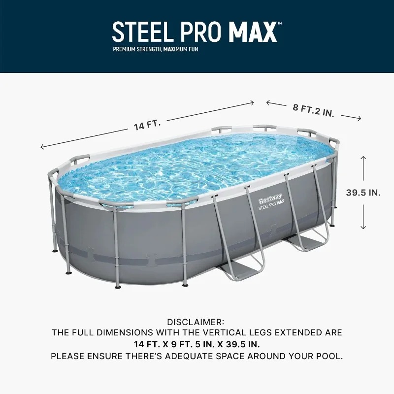 Bestway Steel Pro MAX 14ft x 8 - Pool Ladder Above Ground review and price
