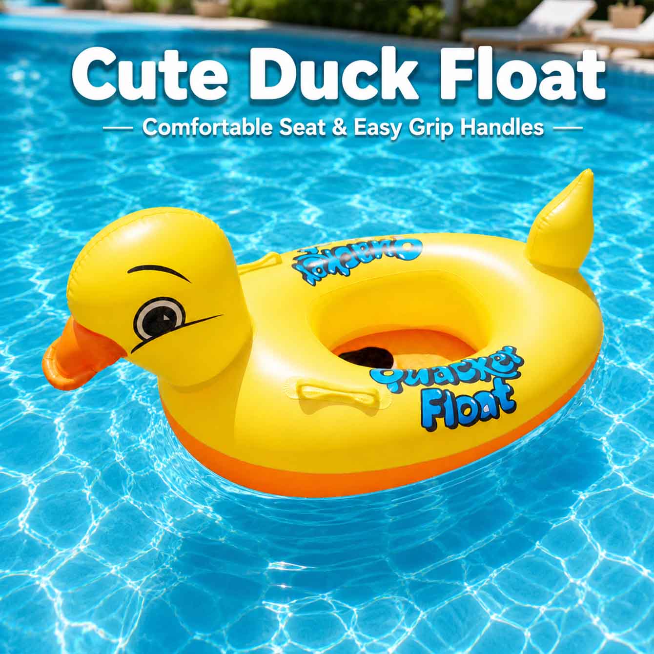 1PC Inflatable Duck Pool Float - Pool Float Ring Inflatable review and price