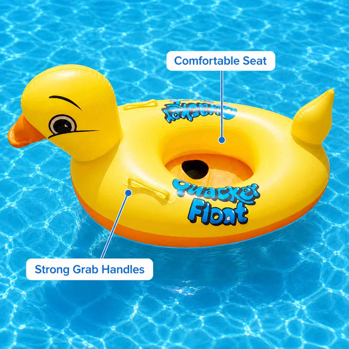 1PC Inflatable Duck Pool Float - Pool Float Ring Inflatable review and price