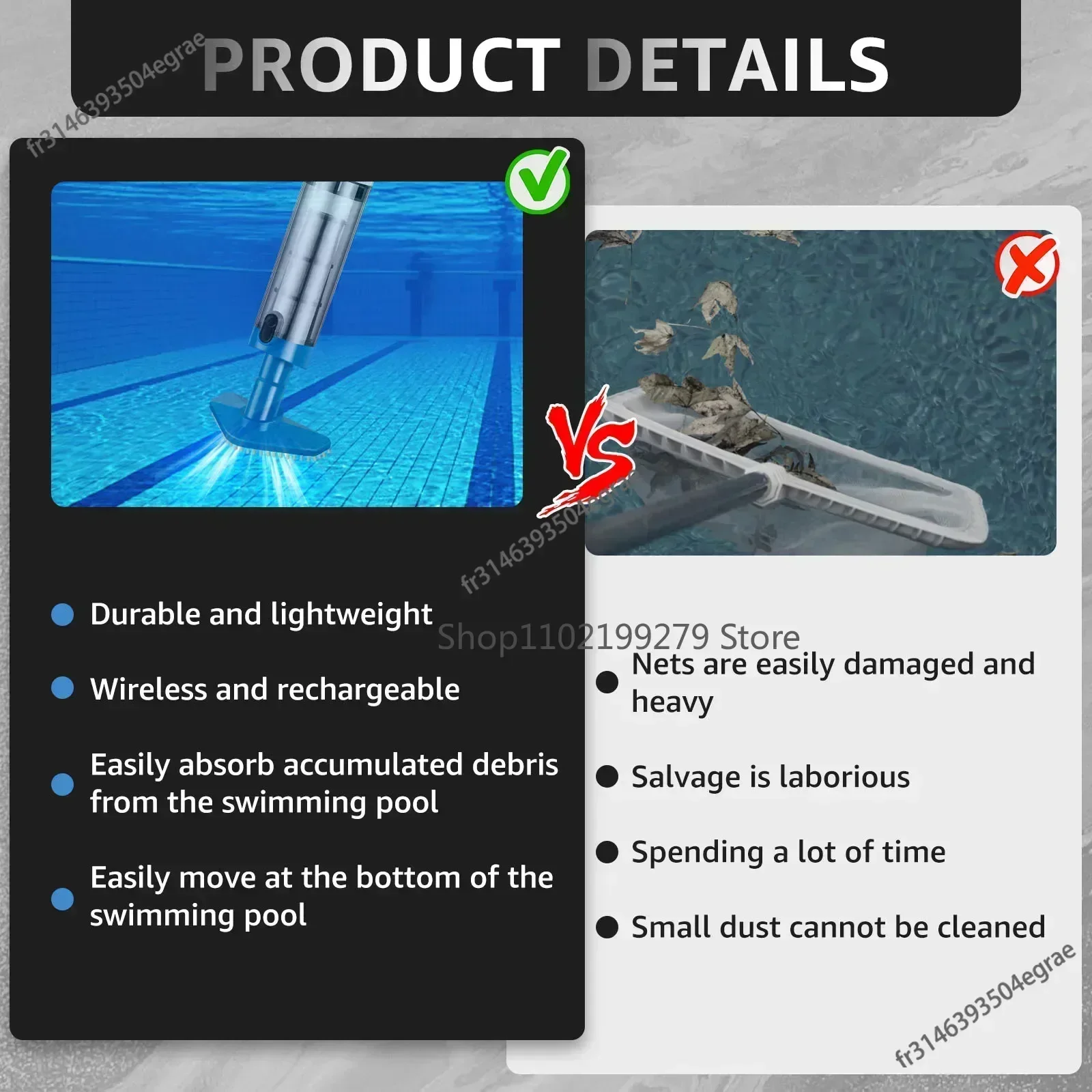 NEW Pool Vacuum Cleaner Rechar - Pool Vacuum Manual review and price
