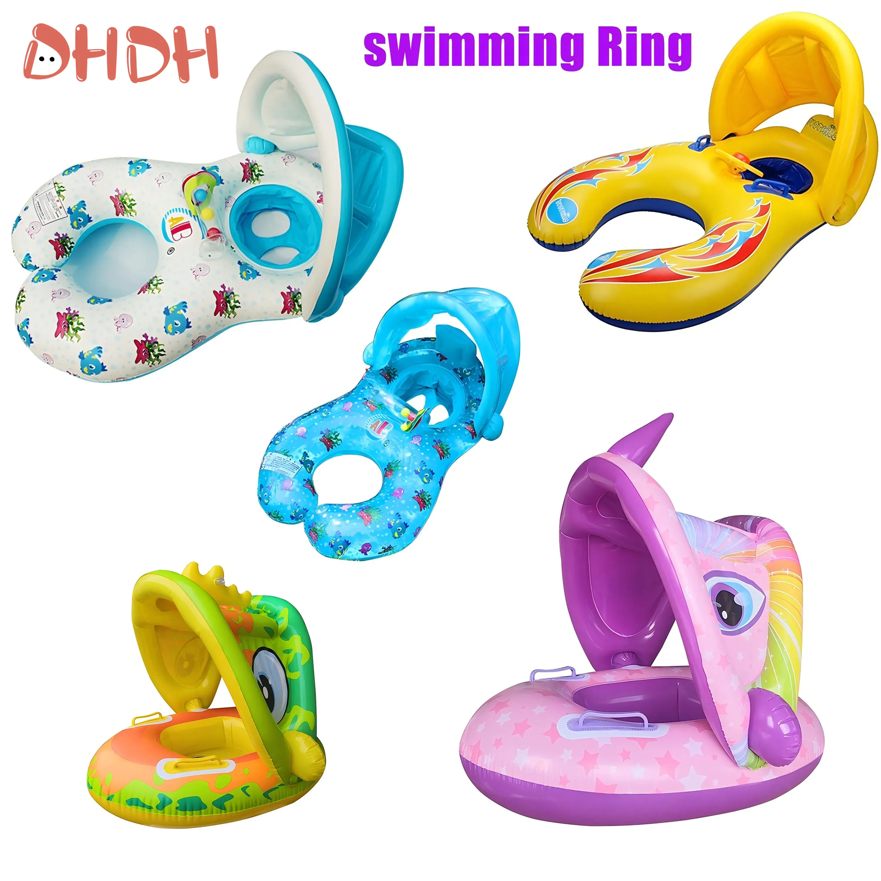 Baby Swimming Float with Sunsh - Pool Float Ring Inflatable review and price