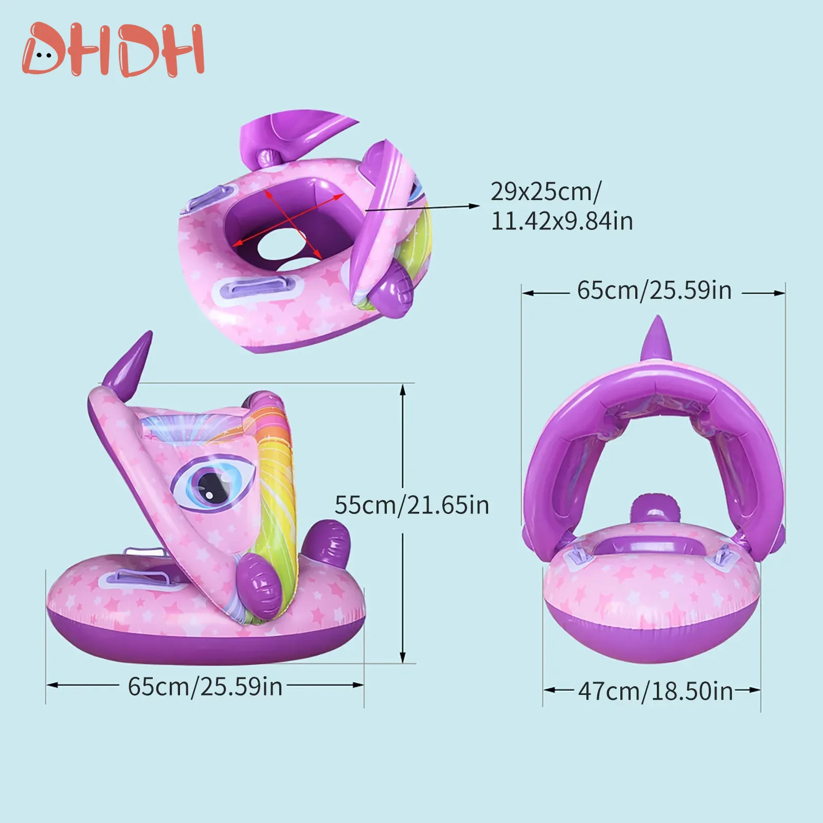 Baby Swimming Float with Sunsh - Pool Float Ring Inflatable review and price