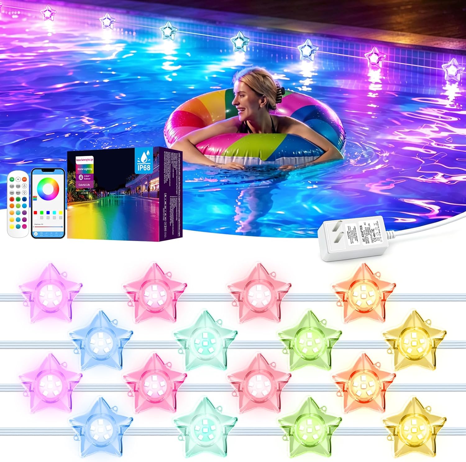 Solar Pool Lights All Season M - Pool Light Solar Rechargeable review and price