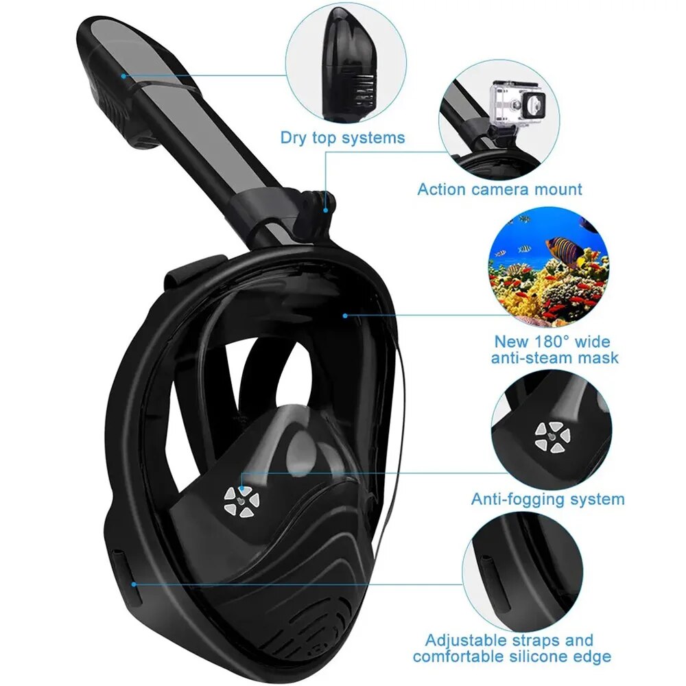Underwater Snorkeling Full Fac - Snorkel Mask Full Face review and price