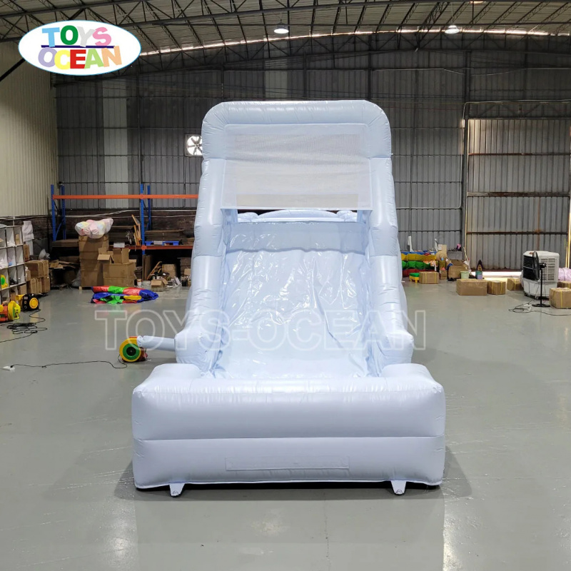 White Inflatable Water Slide w - Water Slide Inflatable review and price