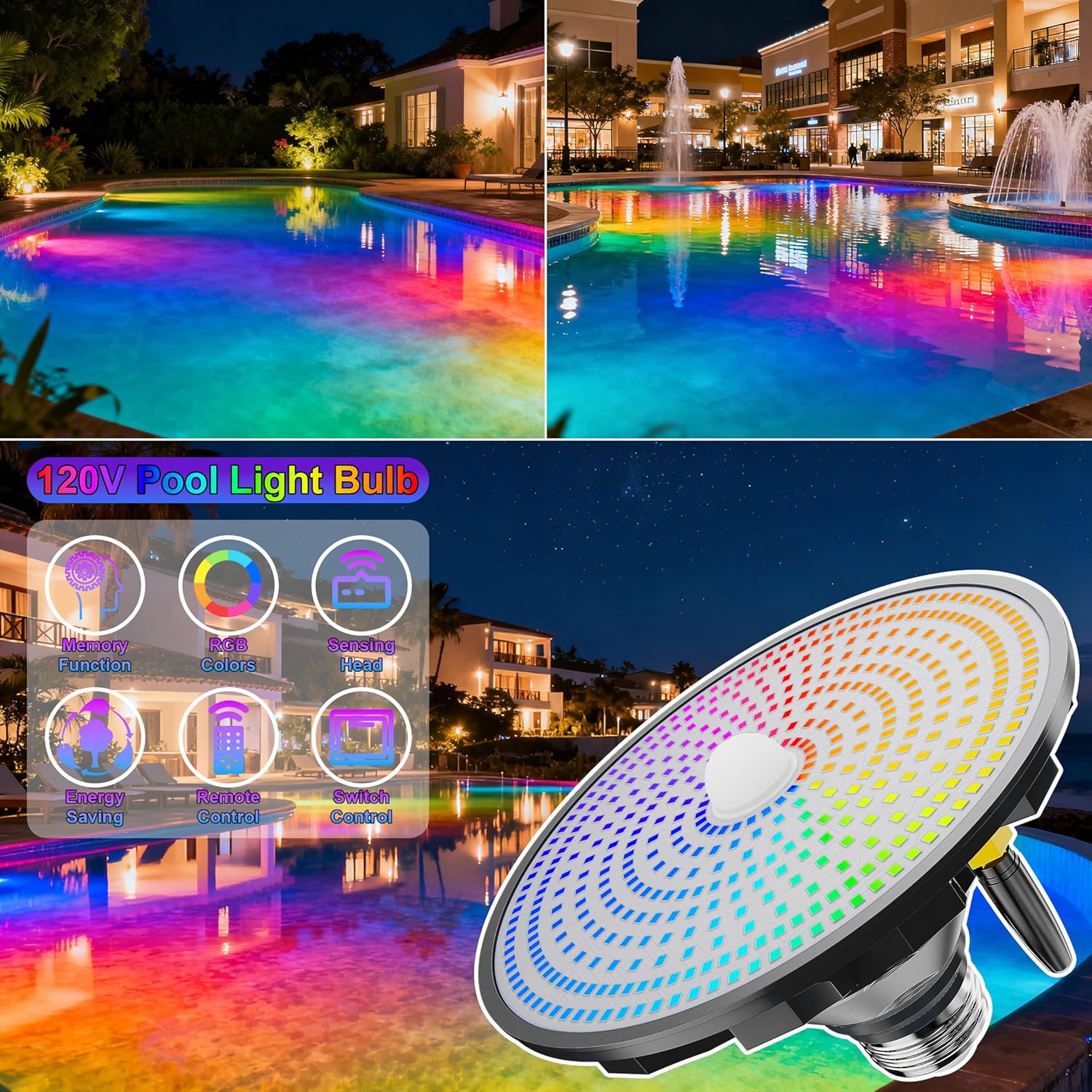 Solar Pool Lights All Season M - Pool Light Solar Rechargeable review and price