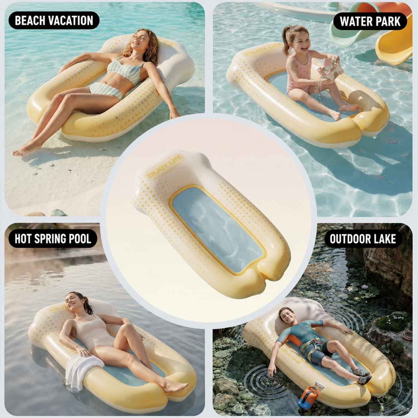 Inflatable Water Hammock Pool  - Pool Lounger Inflatable review and price