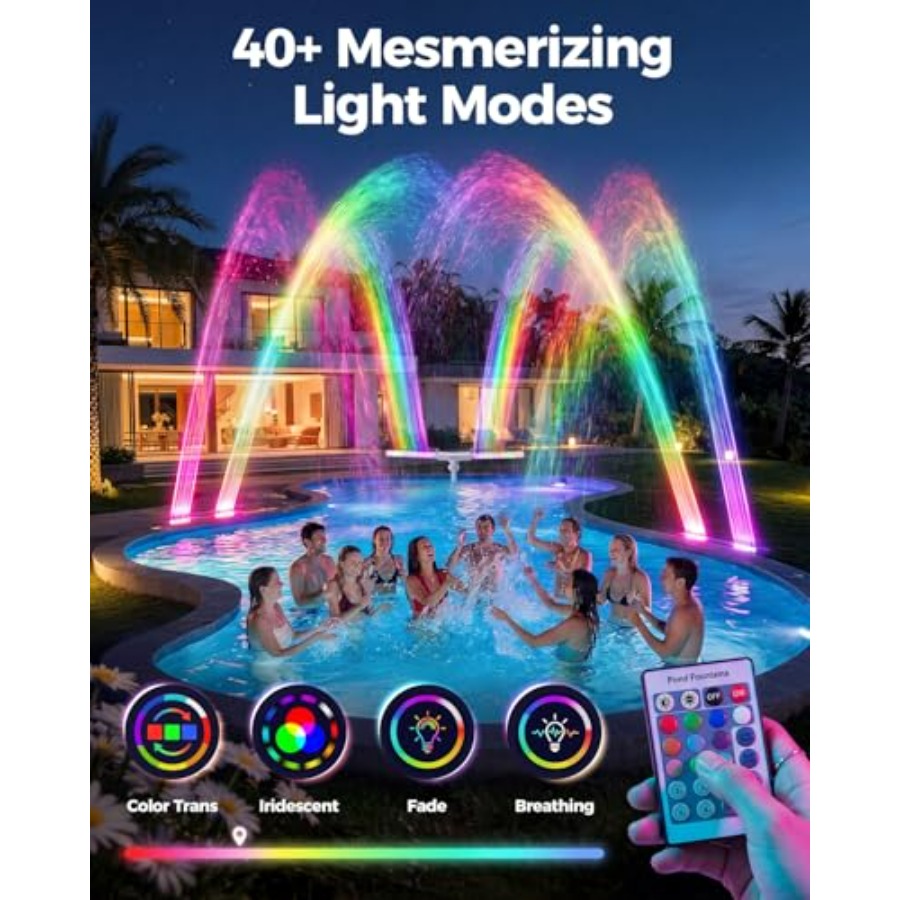 Solar pool fountain for ingrou - Pool Light Solar Rechargeable review and price