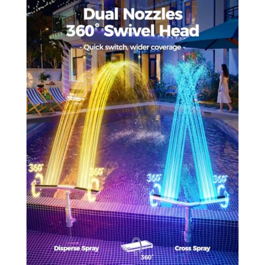 Solar pool fountain for ingrou - Pool Light Solar Rechargeable review and price