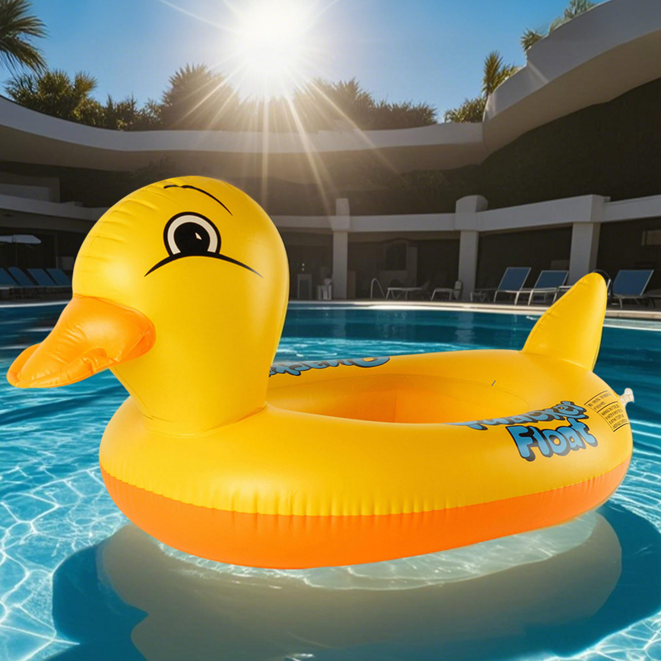 1PC Duck-shaped Thickened Infl - Pool Float Ring Inflatable review and price