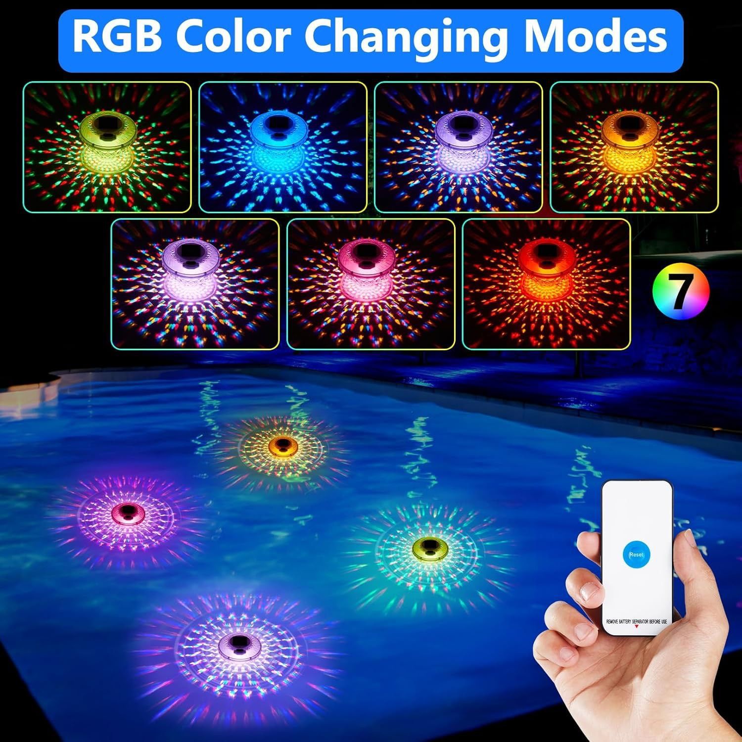 Remote Control Solar Rechargea - Pool Light Solar Rechargeable review and price