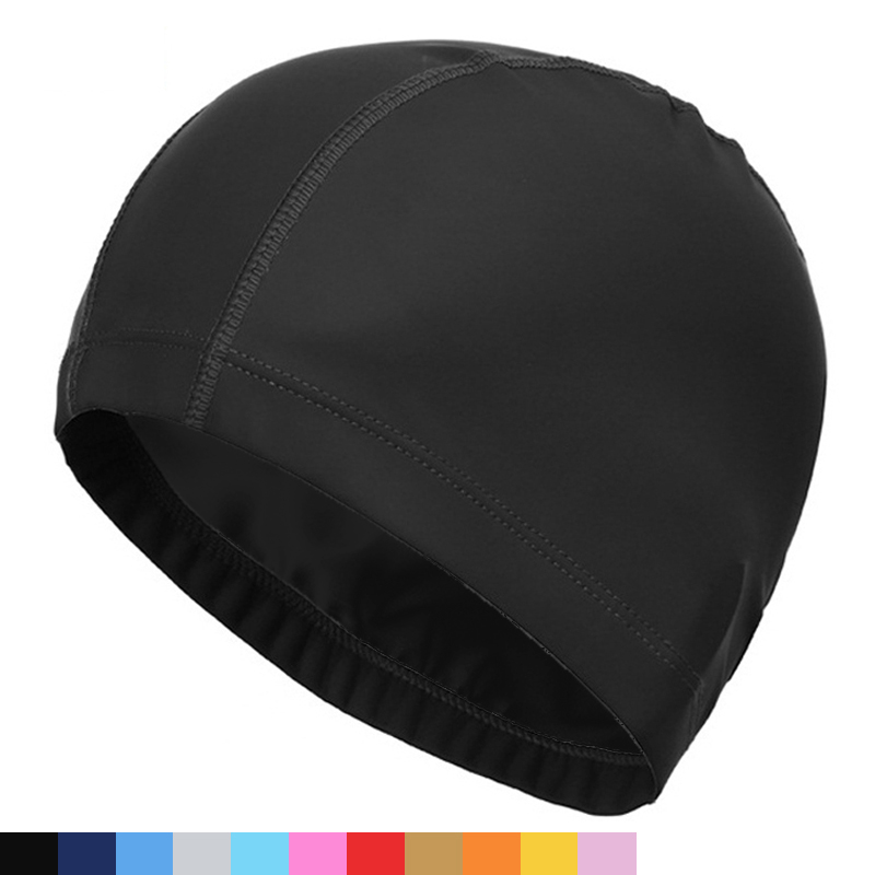 PU Fabric Swimming Cap Men Wom - Pool Cover Waterproof review and price