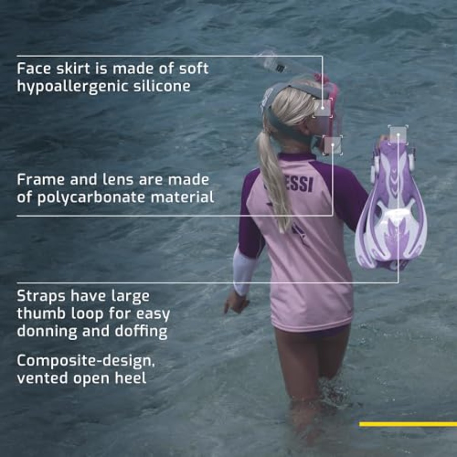 Junior snorkeling kit for kids - Snorkel Mask Full Face review and price