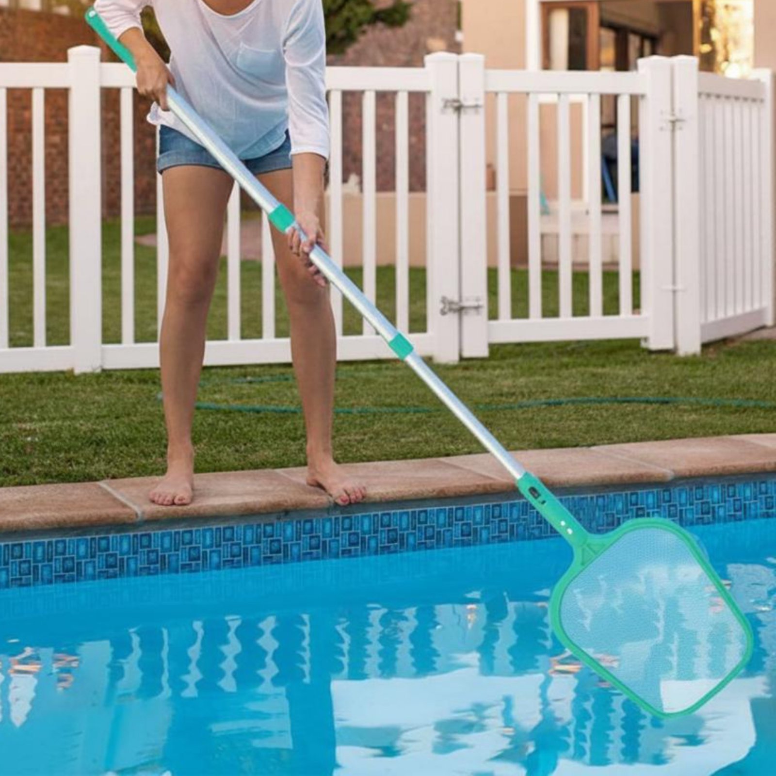 Pool Foliage Net with Pole Adj - Pool Skimmer Net review and price