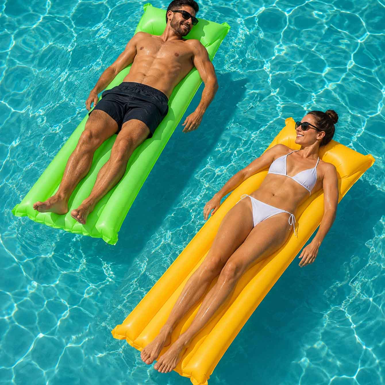 1PC Pool Float Bed Inflatable  - Pool Float Ring Inflatable review and price