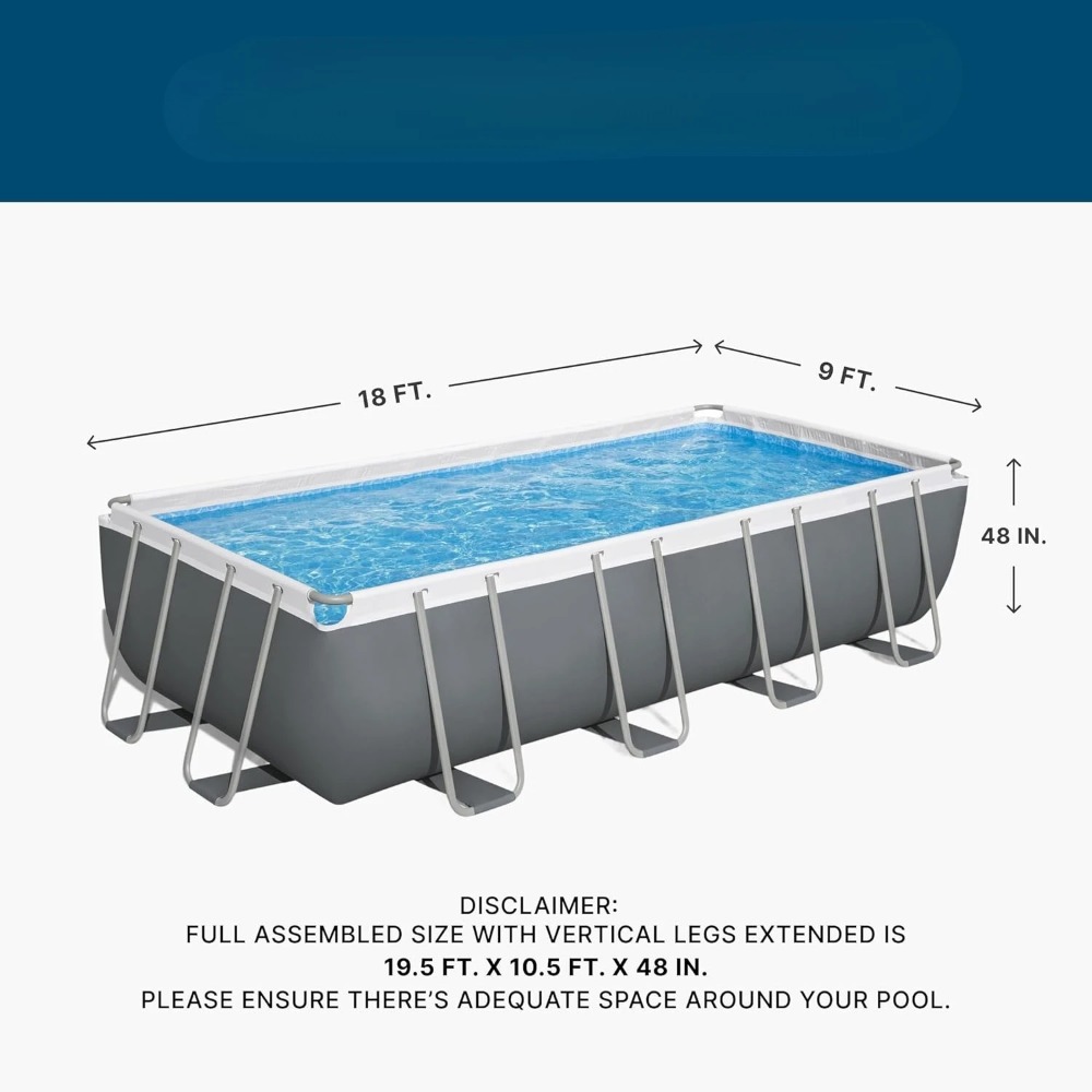 Rectangular Metal Frame Above  - Pool Ladder Above Ground review and price