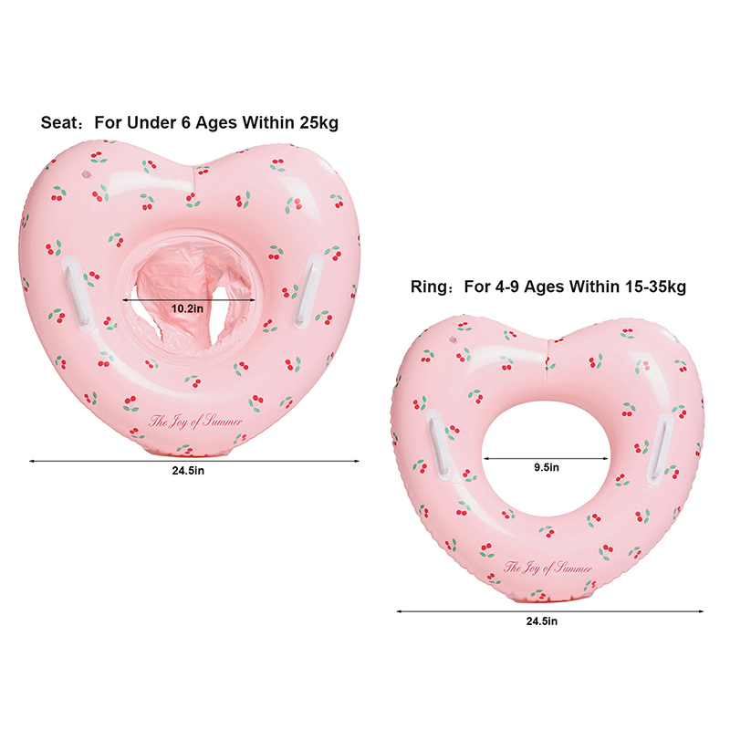 1Pcs Cherry Swim Ring Inflatab - Pool Float Ring Inflatable review and price