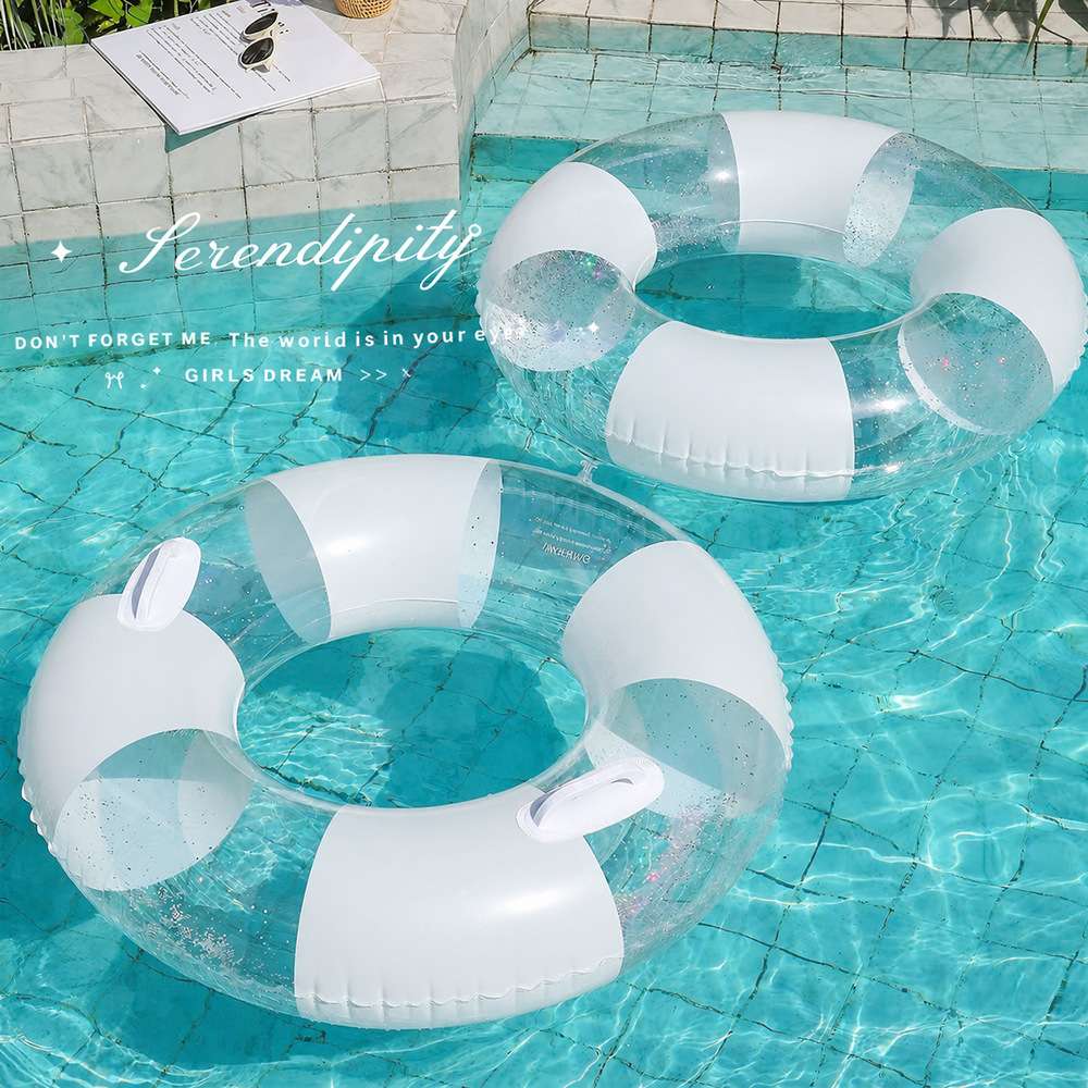 Transparent  Swimming Ring Adu - Pool Lounger Inflatable review and price