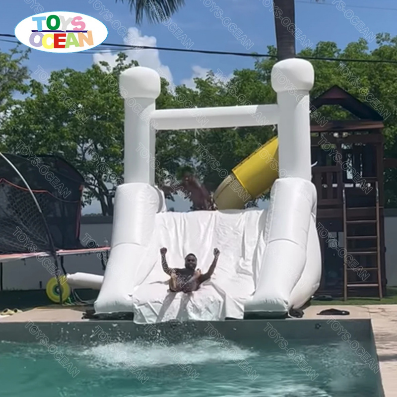 Custom Backyard White Water Sl - Water Slide Inflatable review and price